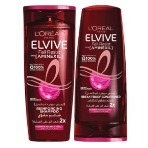 L'Oreal Elvive Full Resist shampoo and conditioner for weak, fragile hair that leaves the scalp nourished and hair feeling reinforced.