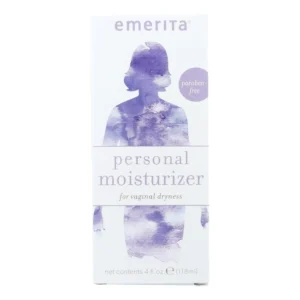 Four ounce bottle of Emerita personal skin moisturizer with aloe and vitamin E.
