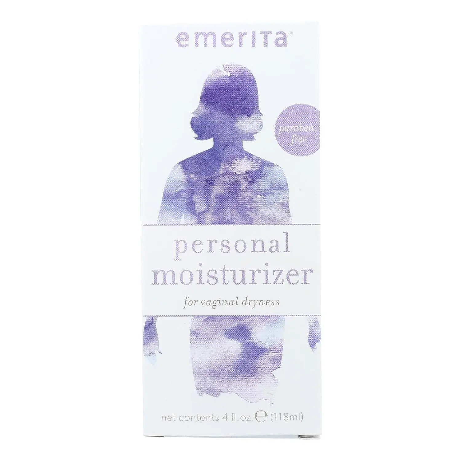 Four ounce bottle of Emerita personal skin moisturizer with aloe and vitamin E.