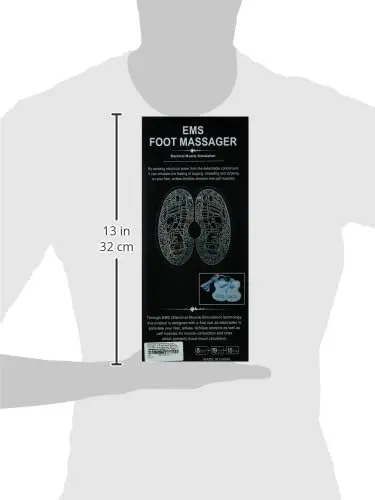 Portable EMS foot massager mat with USB charging and 9 intensity levels for bioelectric massage and leg reshaping.