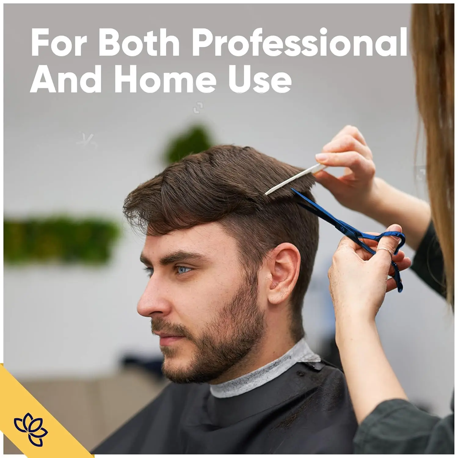 Equinox professional 6.5 inch hair cutting scissors made with Japanese stainless steel featuring a razor edge for effortless and precise haircuts at home or in a salon.