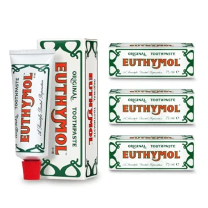 This is a triple pack of Euthymol Original Toothpaste, each tube containing 75ml of product.