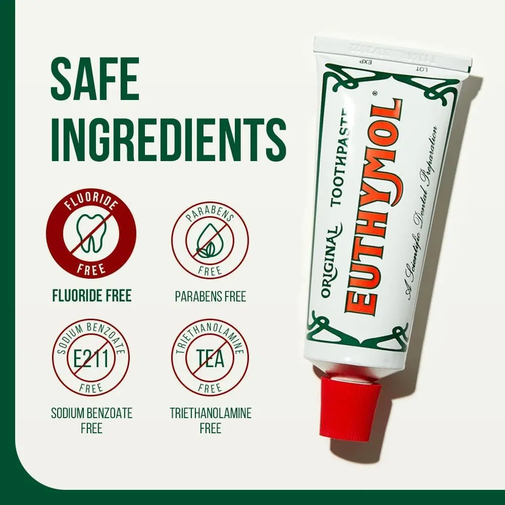 This is a triple pack of Euthymol Original Toothpaste, each tube containing 75ml of product.