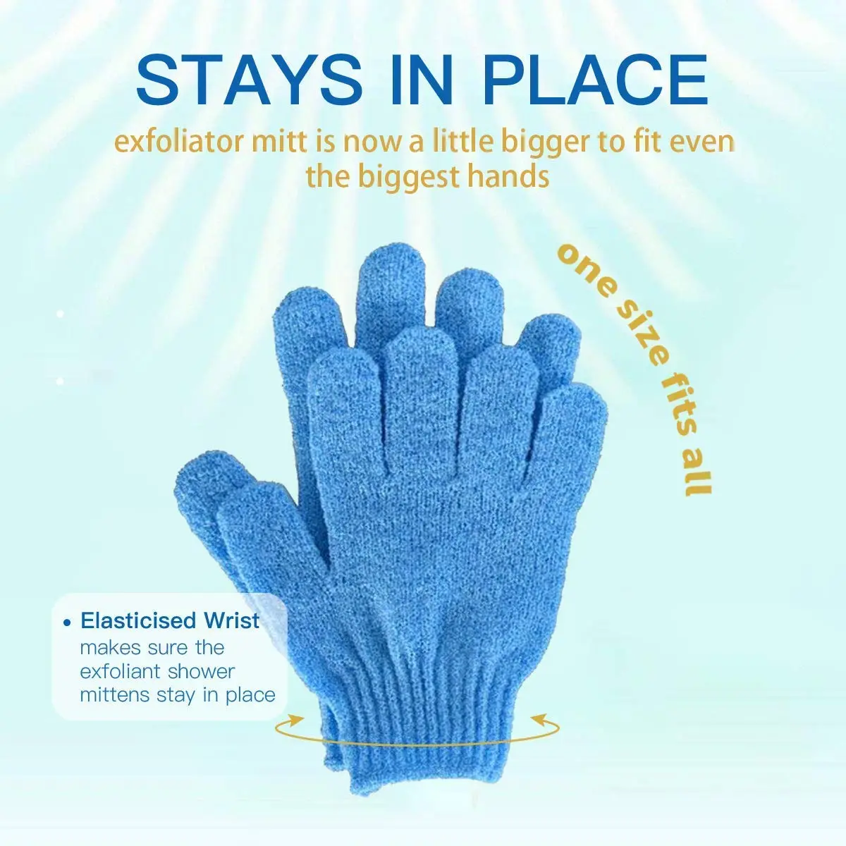 These four pairs of premium exfoliating gloves for shower and spa use help to keep skin silky smooth, remove dead skin cells, and reduce the appearance of cellulite.