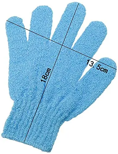 These four pairs of premium exfoliating gloves for shower and spa use help to keep skin silky smooth, remove dead skin cells, and reduce the appearance of cellulite.