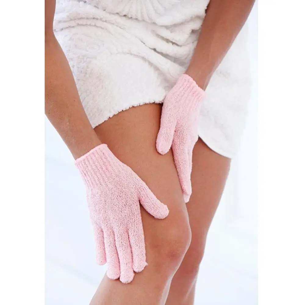 These four pairs of premium exfoliating gloves for shower and spa use help to keep skin silky smooth, remove dead skin cells, and reduce the appearance of cellulite.