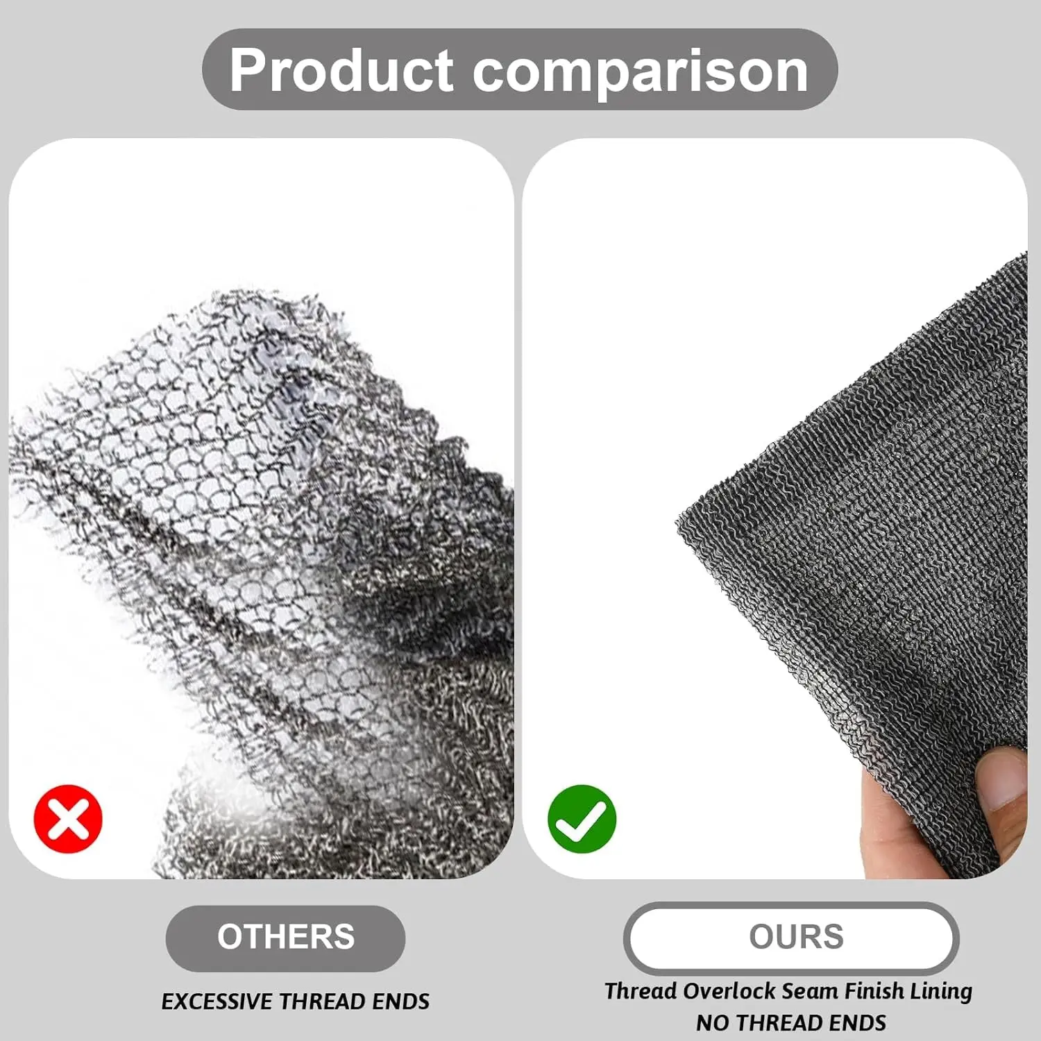 A four-pack of nylon mesh soap saver bags in different colors, designed for exfoliating and creating a rich lather with bar soap in the bath or shower, displayed against a white background.