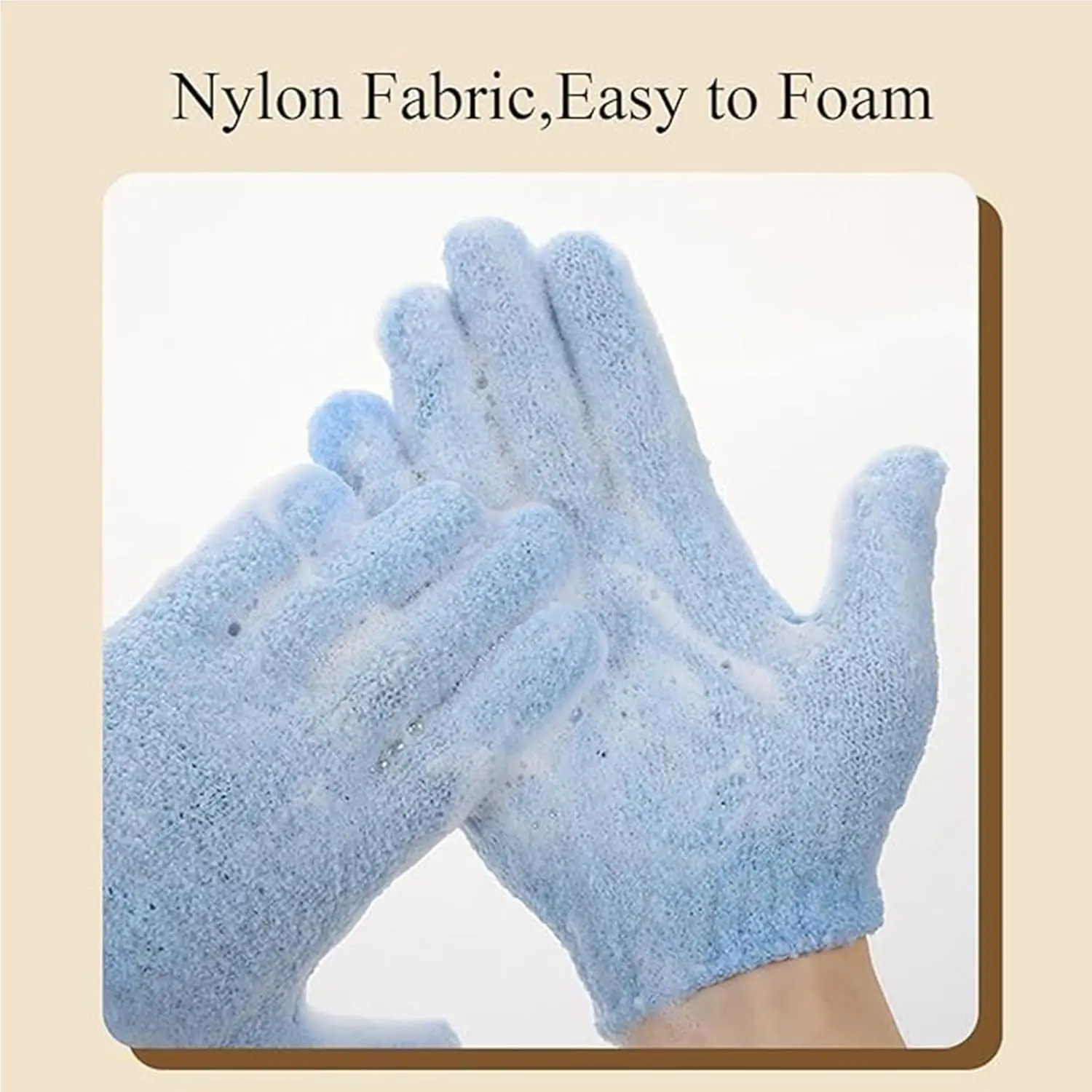 Pink and blue exfoliating bath gloves and sponges for deep cleansing and removing dead skin are displayed in this product image.
