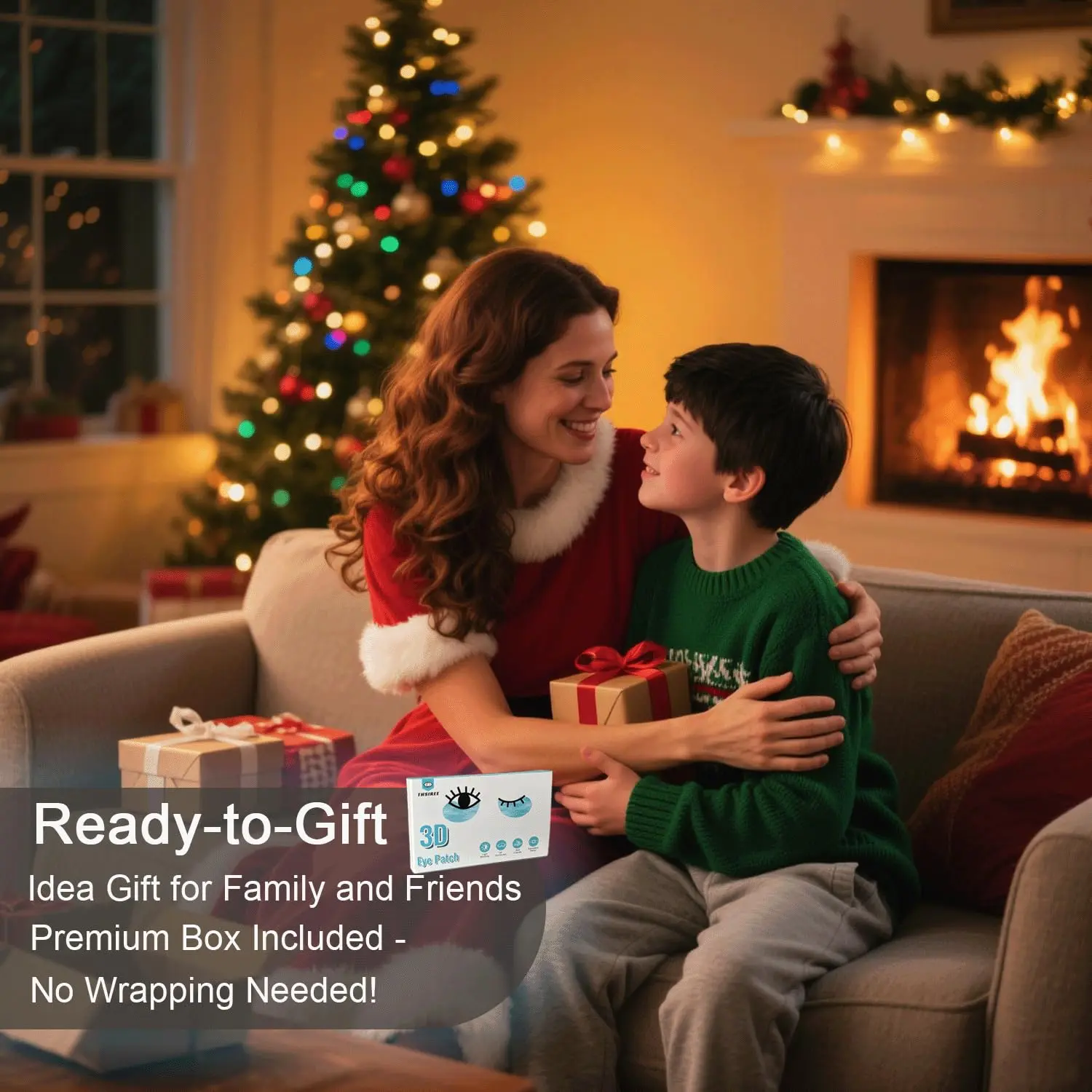 This black adjustable medical eye patch is designed for amblyopia and lazy eye treatment and can be used on either the left or right eye.