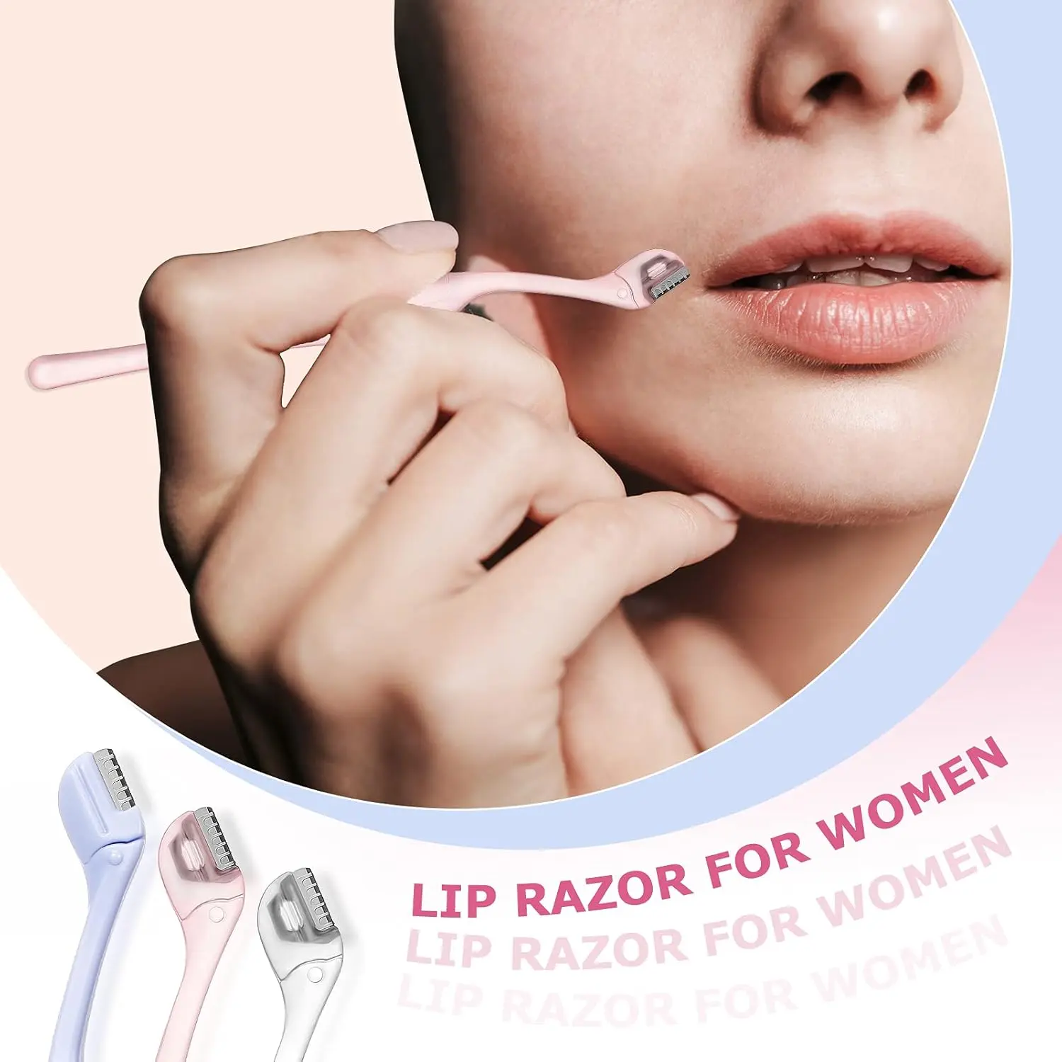 This 6-pack of Honoson eyebrow razors in blue, violet, and white, are designed with a precision cover for safe and easy facial hair removal, including eyebrows and upper lip.