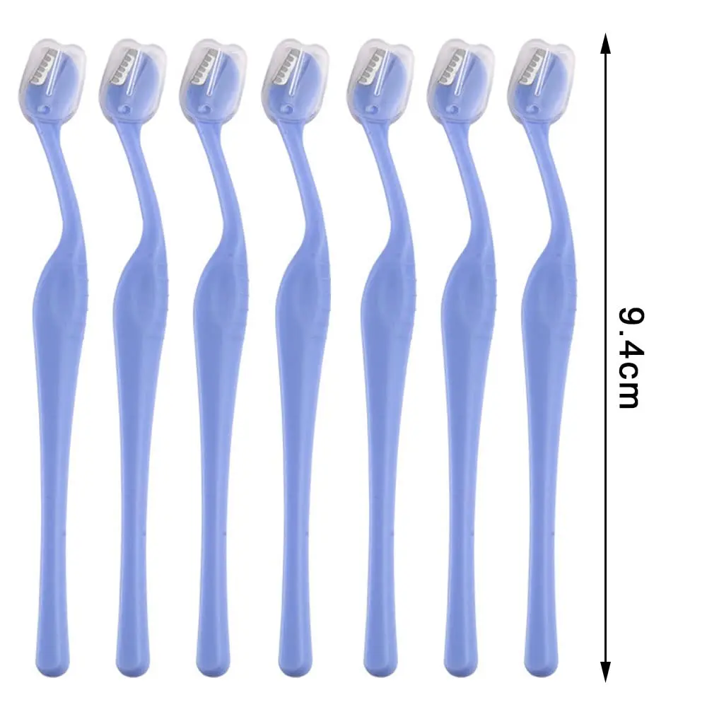 This package contains twelve micro eyebrow trimmers made of durable ABS stainless steel, perfect for painless facial hair removal for both men and women.