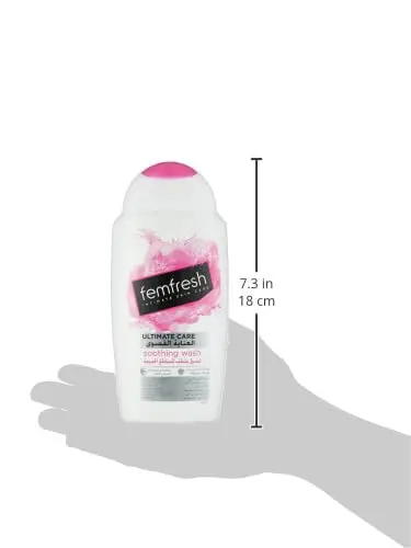 This image shows a twin pack of Femfresh Soothing Intimate Wash, a gentle cleanser with aloe vera and bisabolol designed to calm and soothe the intimate area.