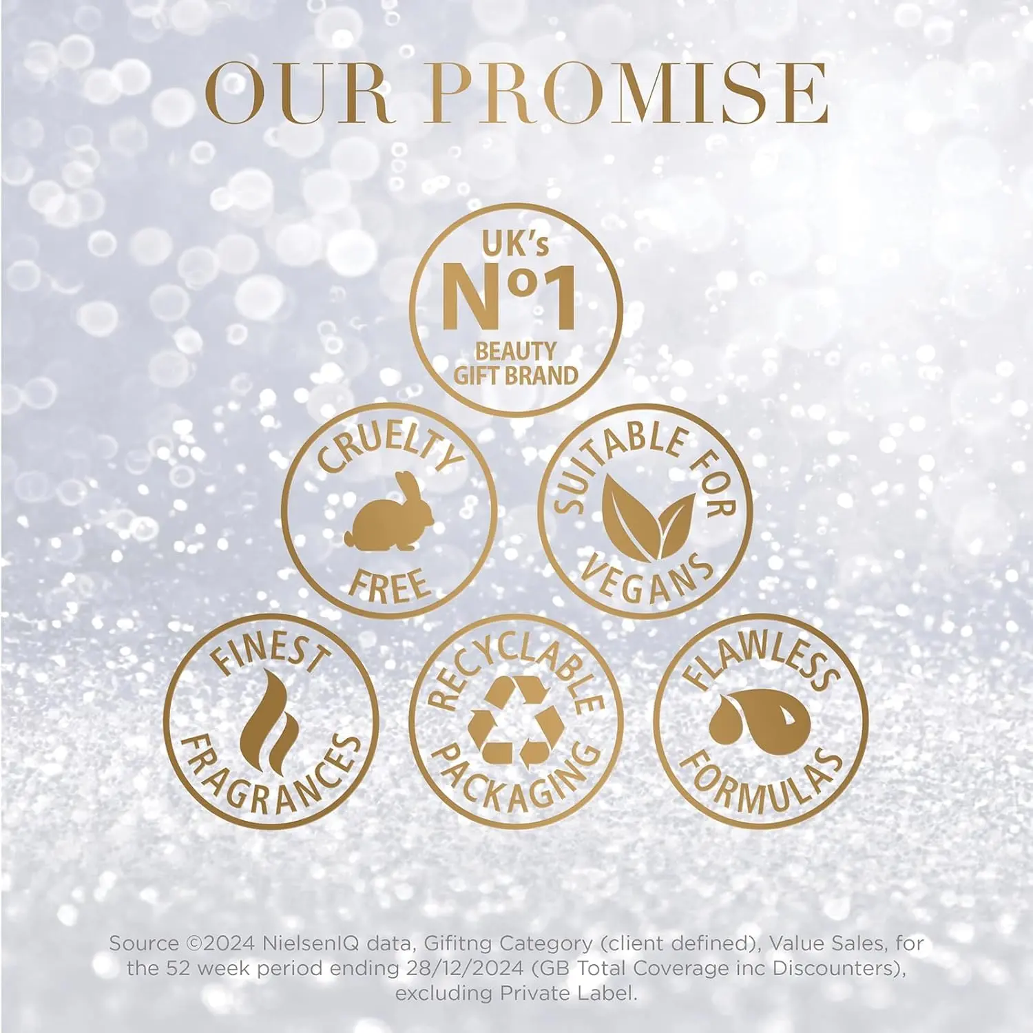 Baylis & Harding festive bathing gift set includes five travel-sized shower gels with holiday-inspired scents like Iced Snowberry and Vanilla Frosting, perfect for gifting.