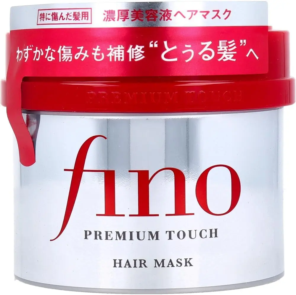 Fino hair mask treatment intensely moisturizes, strengthens, and repairs dry, naturally dry, and damaged hair with nourishing oils.