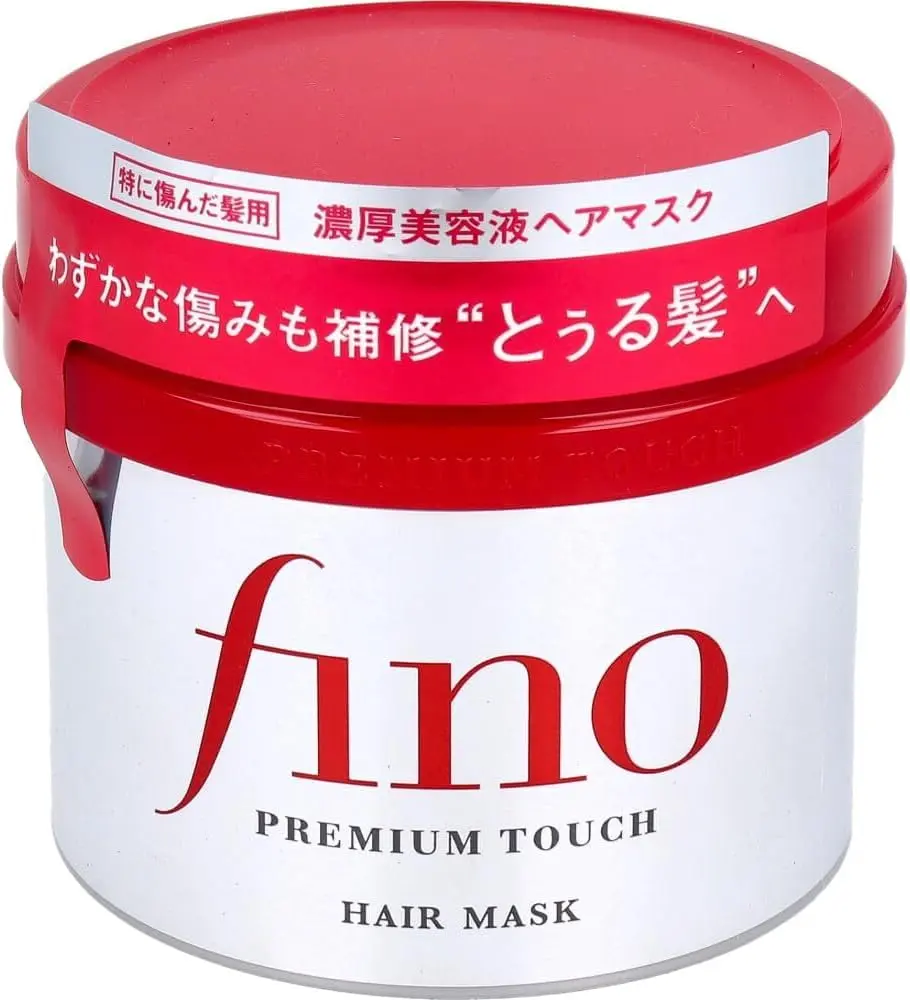 Fino hair mask treatment intensely moisturizes, strengthens, and repairs dry, naturally dry, and damaged hair with nourishing oils.