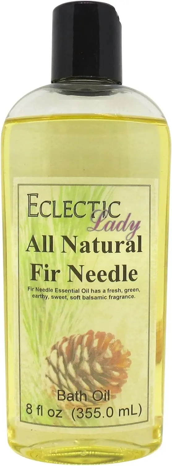Eclectic Lady fir needle bath oil with a fresh, woody, earthy and sweet fragrance.