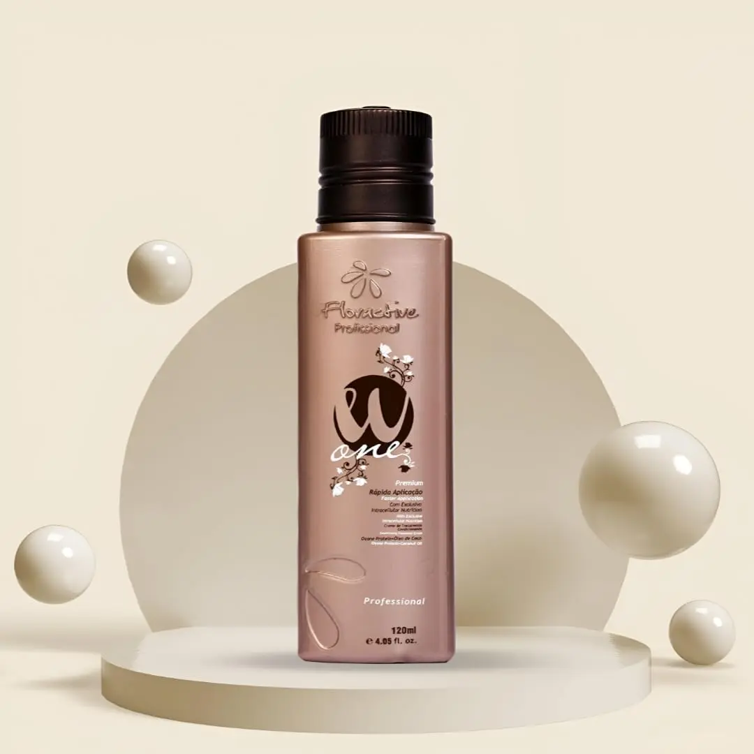 Floractive W One nano protein hair straightening treatment delivers silky smooth, manageable hair with deep moisturization and long-lasting results in just 90 minutes.