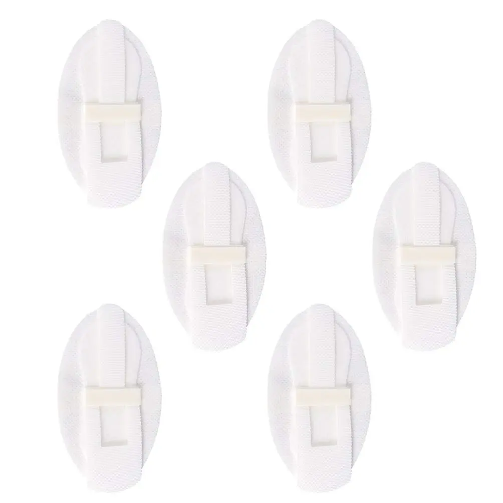 Six latex-free foley catheter holders with hook and loop design for comfortable and secure urinary tube fixation.