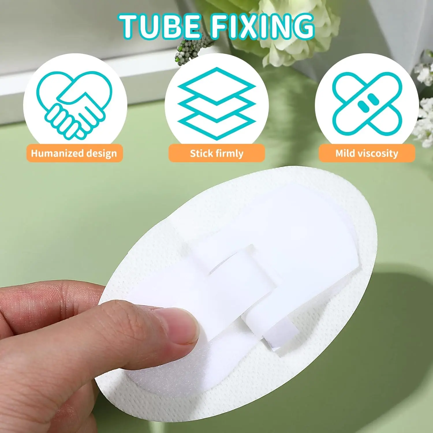 Six latex-free foley catheter holders with hook and loop design for comfortable and secure urinary tube fixation.