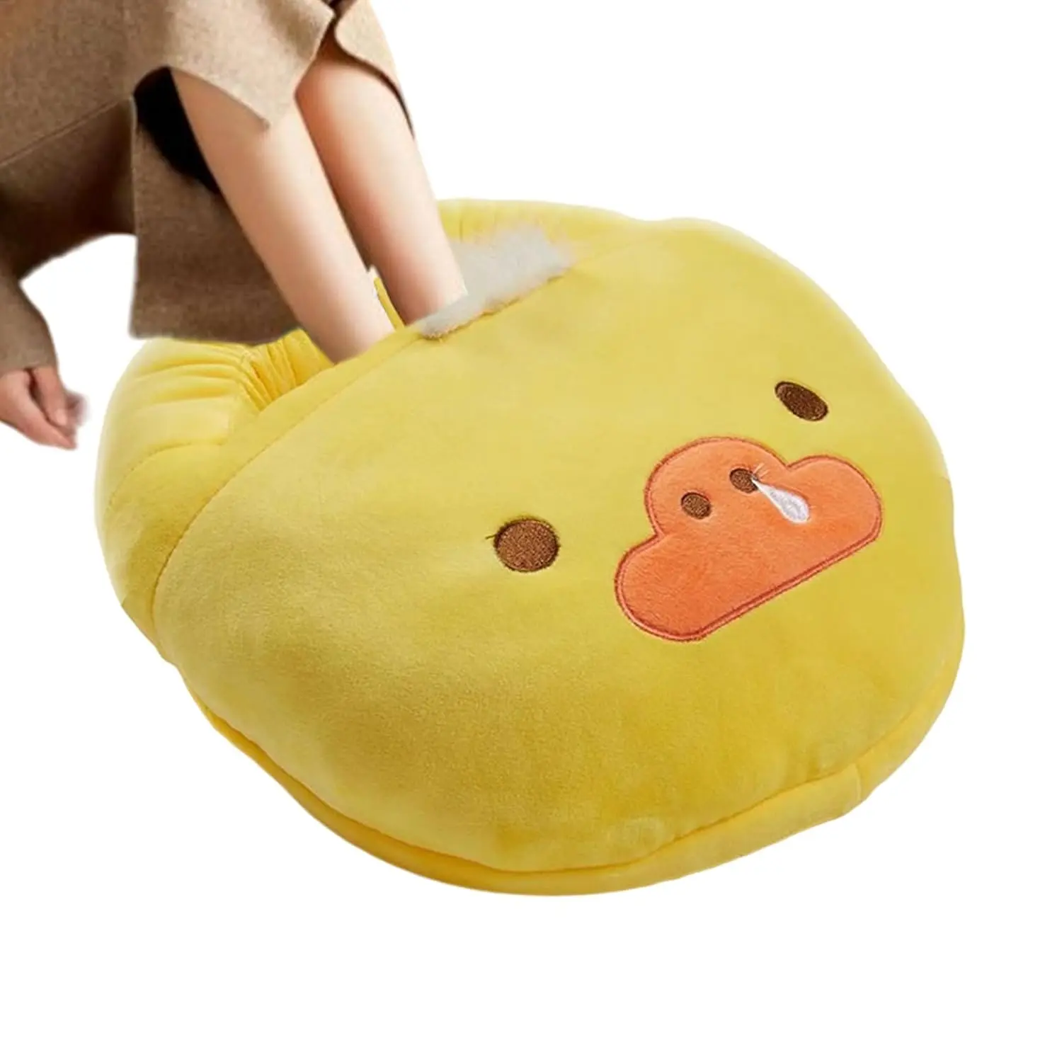 This electric foot warmer pad provides cozy, USB-powered heat for cold feet in your home office or living room, with a removable liner for easy cleaning and breathable warmth.