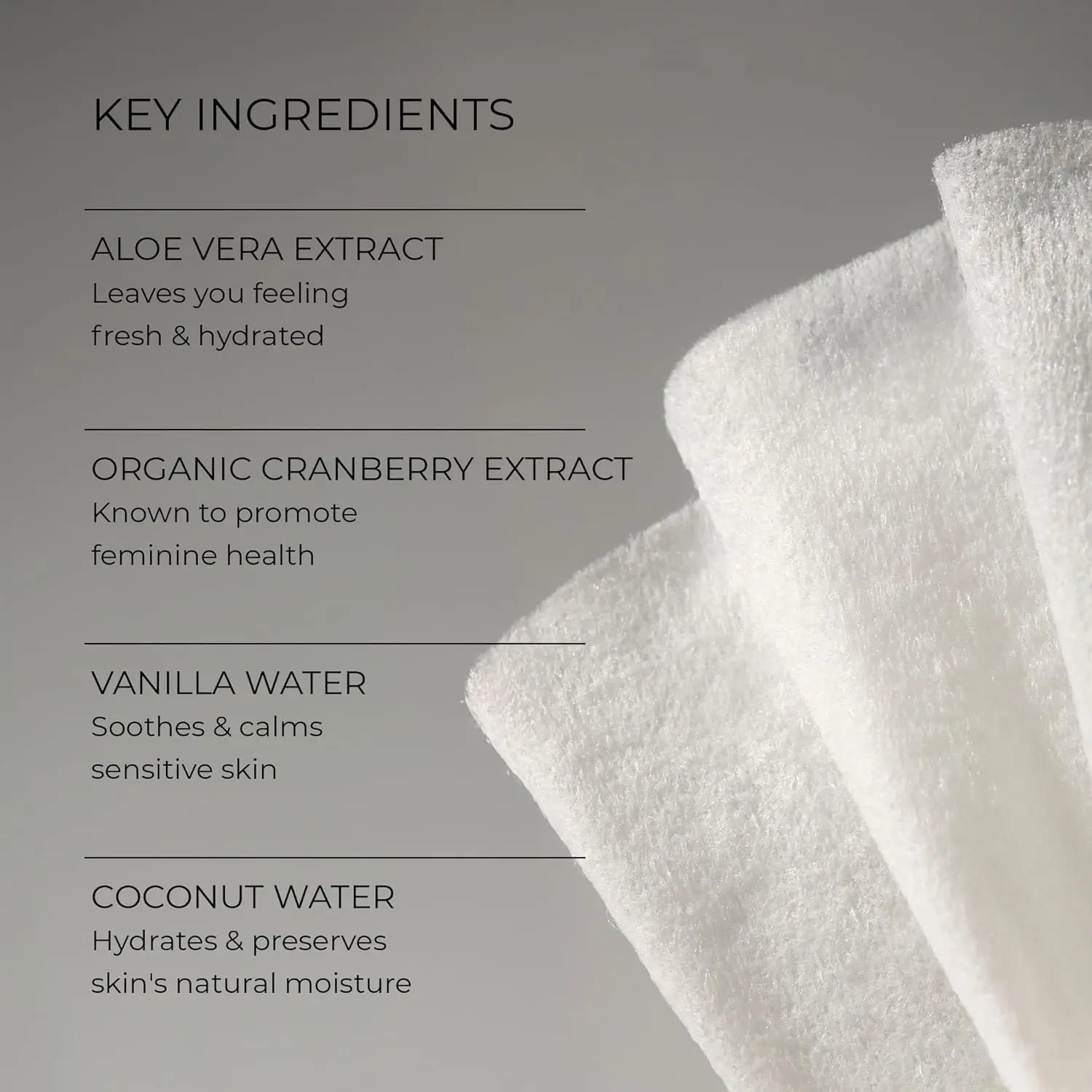 Woo More Play Freshies feminine wipes with aloe vera and cranberry extract provide a gentle and moisturizing cleanse for intimate moments, supporting feminine health.