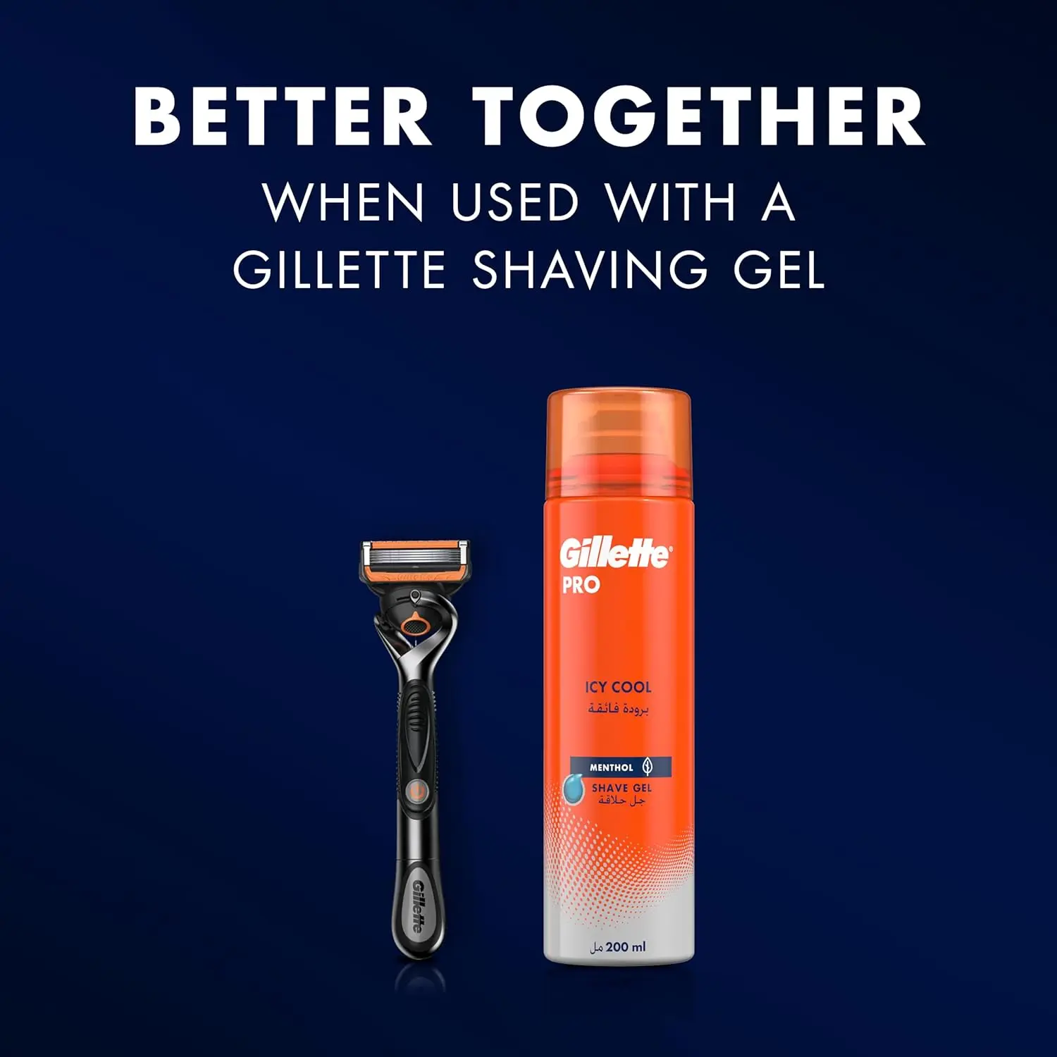 Four Gillette Fusion ProGlide Power razor blade refills featuring five anti-friction blades and a precision trimmer for edging tough areas.