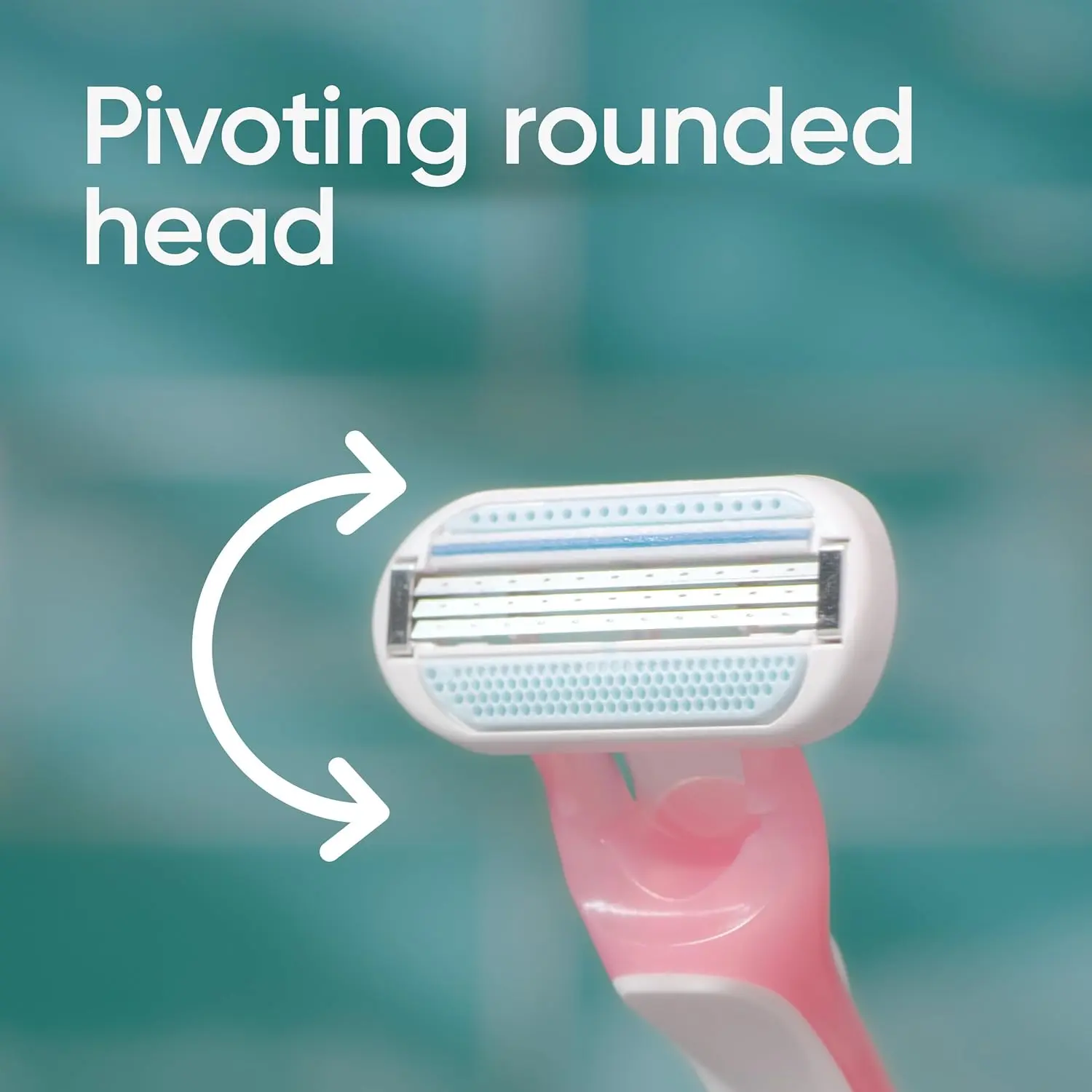 A pack of Gillette Venus Sensitive disposable razors with skin elixir lubrastrip and three curve-hugging blades for a smooth, comfortable shave, ideal for sensitive skin.