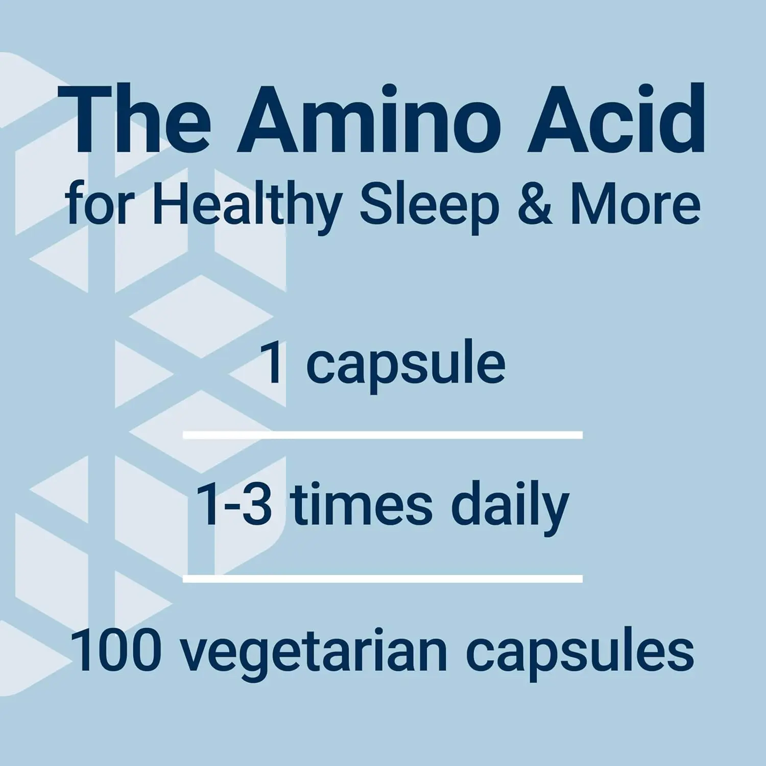 This is a bottle of Life Extension Glycine 1000 mg capsules, a nutritional supplement containing 100 vegetarian capsules.