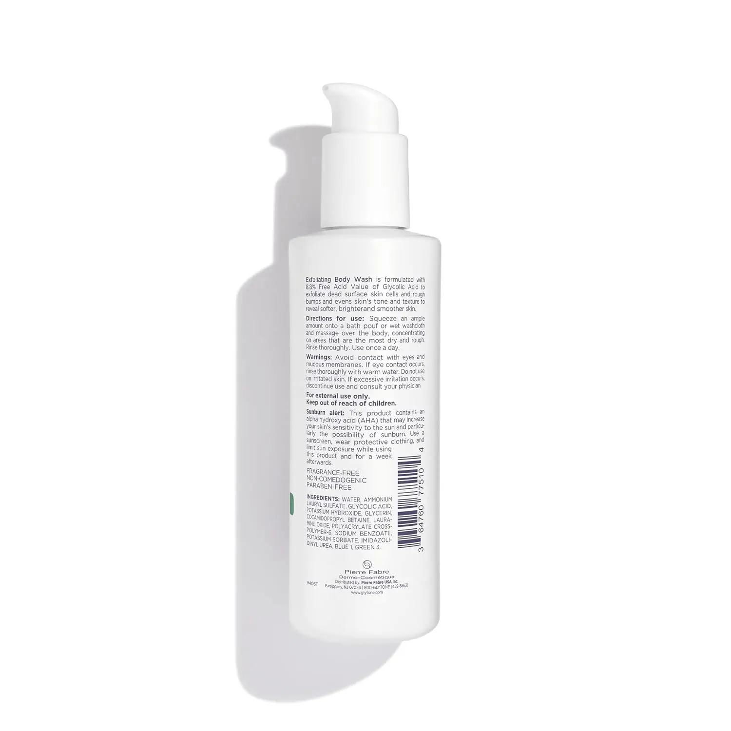 This Glytone exfoliating body wash uses glycolic acid to gently exfoliate dead skin cells, improve skin tone and texture, and leave skin feeling fresh and revitalized.