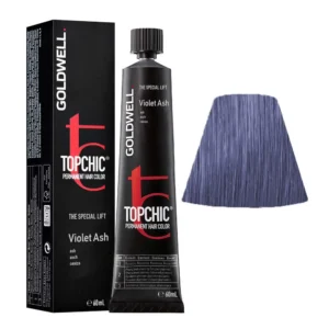 Goldwell Topchic haircolor in Violet Ash delivers intelligent, intense color for creating distinctive beauty with brilliance in all dimensions.