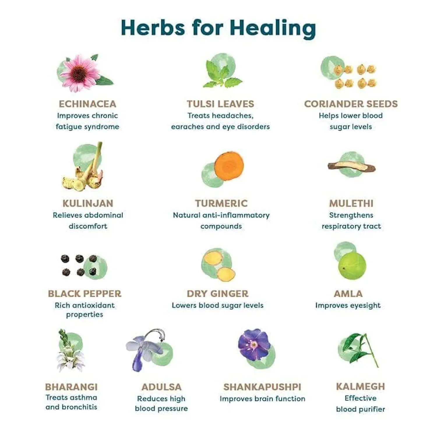 Wellbeing Nutrition Grandma's Kadha is an organic certified Ayurvedic herbal remedy with 13 potent herbs and spices like turmeric, tulsi, and ginger, used for cold, cough, flu, and sore throat relief.