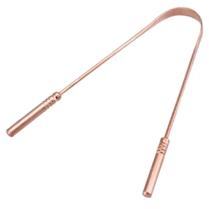 The GUBB copper tongue cleaner effectively removes bacteria and toxins, reducing bad breath and promoting better oral hygiene for a healthier mouth.