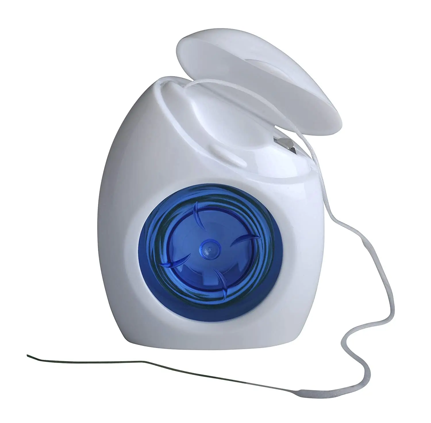 Gum Access Floss with a built-in threader for cleaning implants, bridges, crowns, and wide interdental spaces, featuring an extra-thick spongy brush for plaque removal.