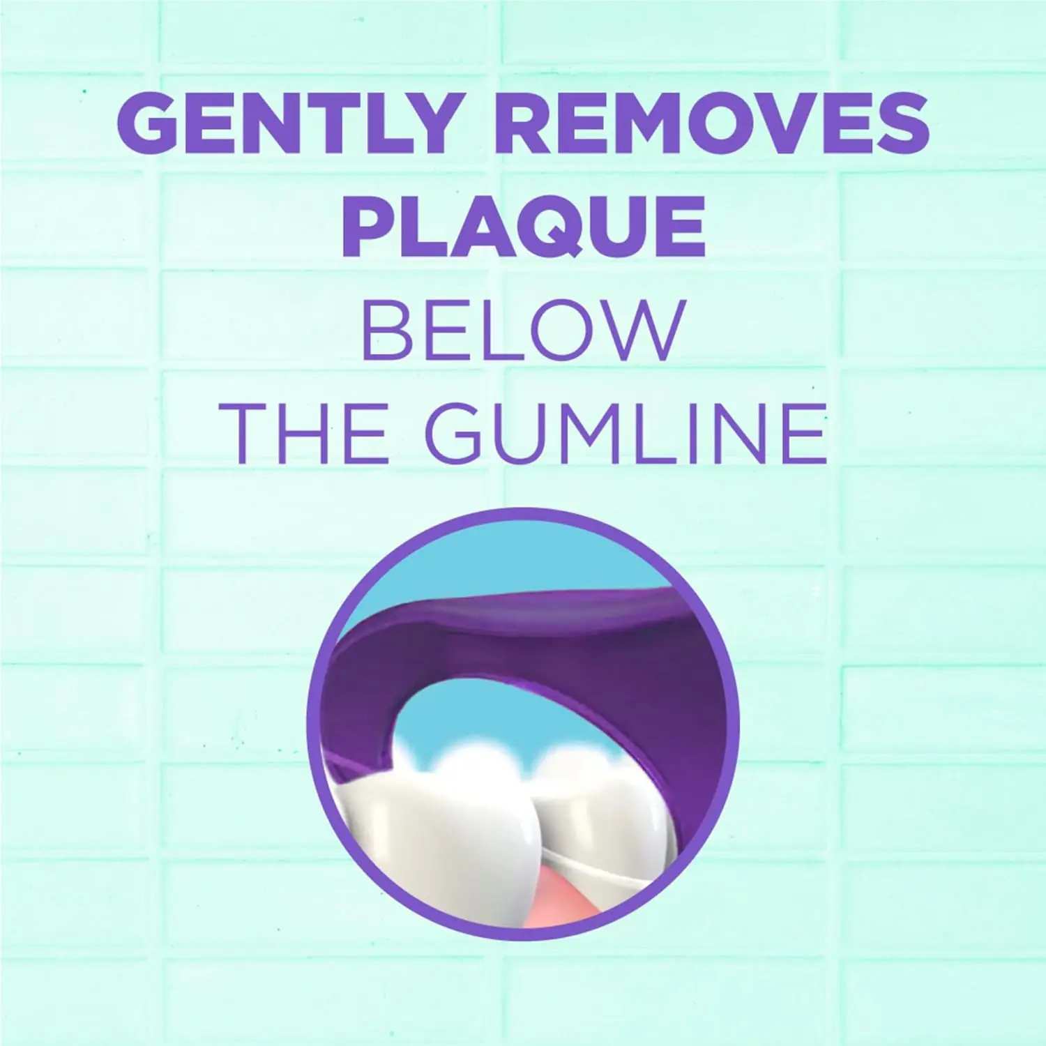 GUM Comfort Slide Flossers with fresh mint flavor easily clean between tight teeth and massage gums, promoting optimal dental health.