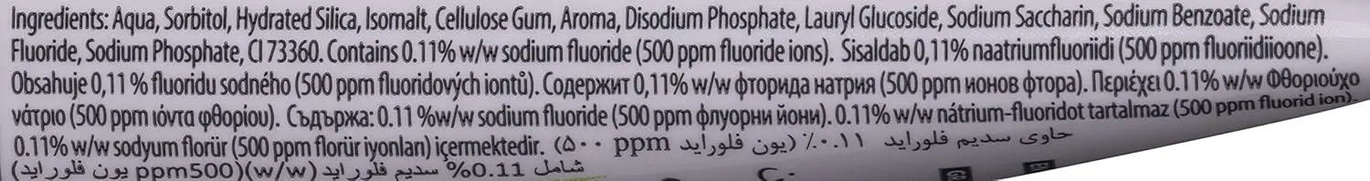 GUM Kids strawberry flavored toothpaste for children aged 3 and up, featuring fluoride and isomalt for maximum cavity protection and enamel strengthening.