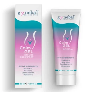 GYNEBAL Calm probiotic gel provides soothing relief and hydration for women's intimate dryness and discomfort, promoting a healthy intimate flora.