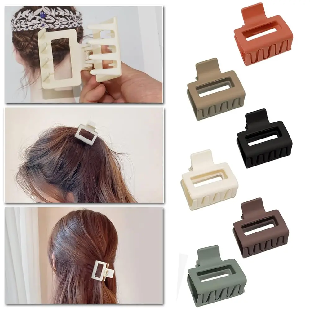 These medium hair claw clips for women and girls feature a strong hold, nonslip design, and are perfect for styling both thin and thick hair.