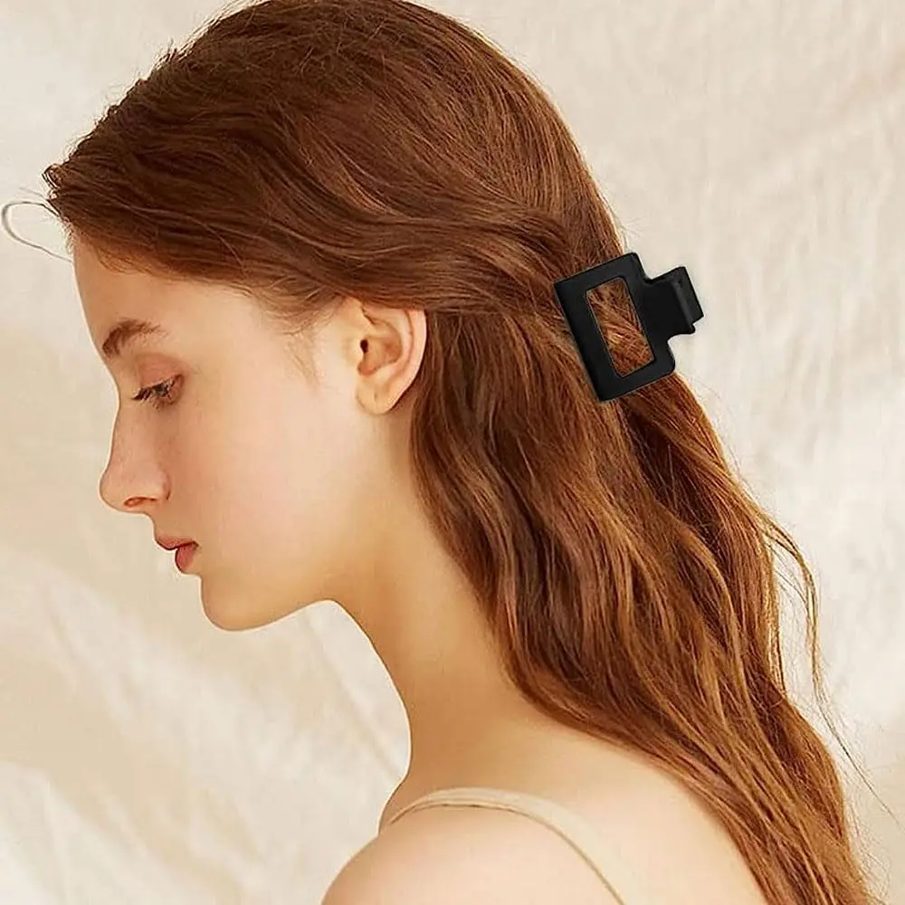 These medium hair claw clips for women and girls feature a strong hold, nonslip design, and are perfect for styling both thin and thick hair.