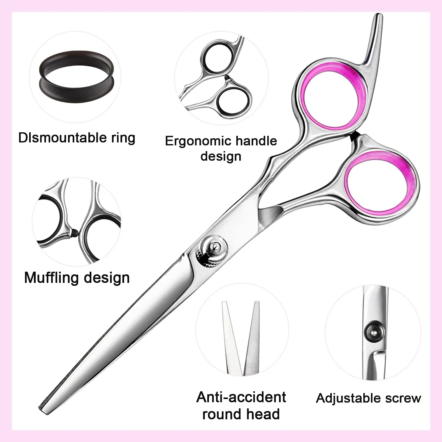 This 11-piece professional hair cutting kit includes stainless steel barber scissors, thinning shears, a straight edge razor, and other essential hairdressing tools for a salon-quality haircut at home.