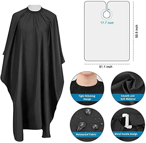 This 9-piece professional hair cutting kit includes straight scissors, thinning shears, hair clips, cape, combs, and a case, perfect for salon or home use for men, women, kids, and even pets.