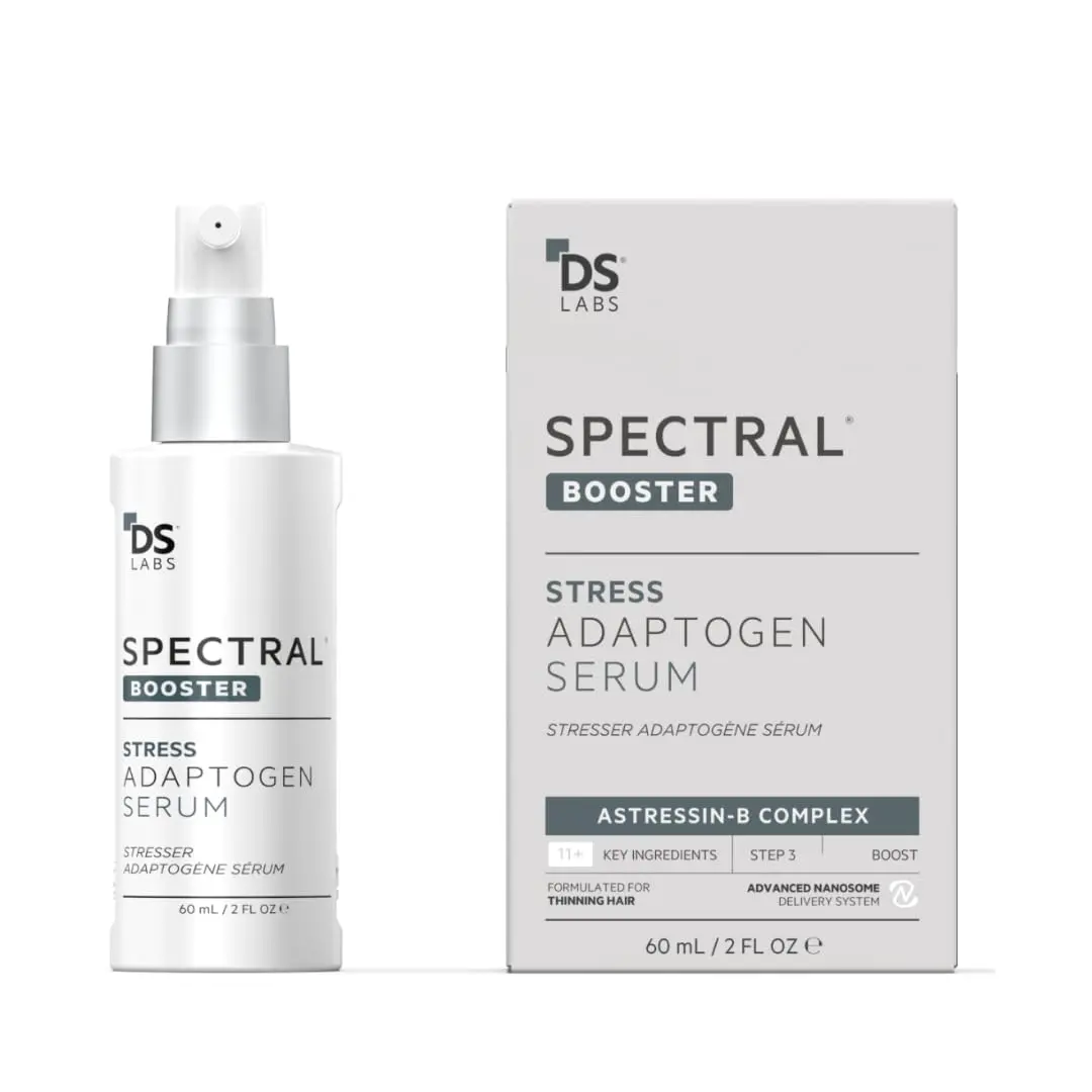 Spectral F7 hair growth serum for men and women, a booster to combat stress-induced hair loss and improve scalp health.