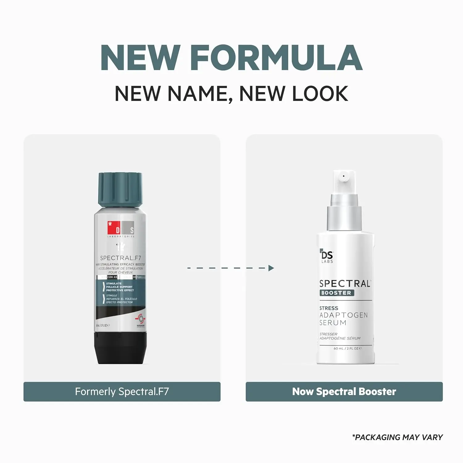 Spectral F7 hair growth serum for men and women, a booster to combat stress-induced hair loss and improve scalp health.