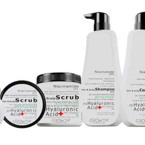 This three-piece hair and scalp scrub set offers deep cleansing, anti-dandruff, anti-itching, anti-oily, and anti-aging benefits for unisex hair regrowth support.