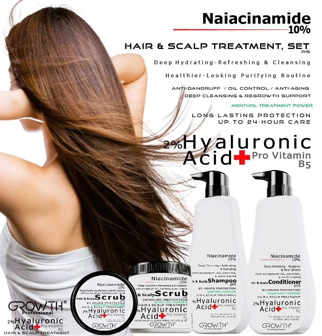 This three-piece hair and scalp scrub set offers deep cleansing, anti-dandruff, anti-itching, anti-oily, and anti-aging benefits for unisex hair regrowth support.