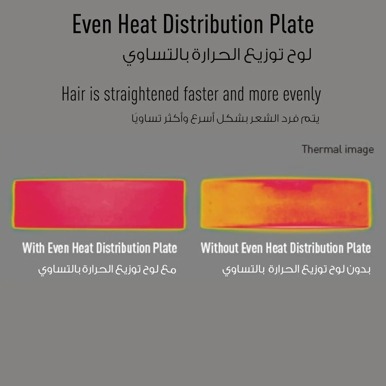 Black and pink Panasonic hair straightener with keratin and botanical oil coated plates for quick, long-lasting styles and featuring three temperature settings.