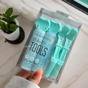 This image shows a hair styling tools set, including professional hair clips and rollers for creating curls and adding volume without heat, suitable for salon or home use.