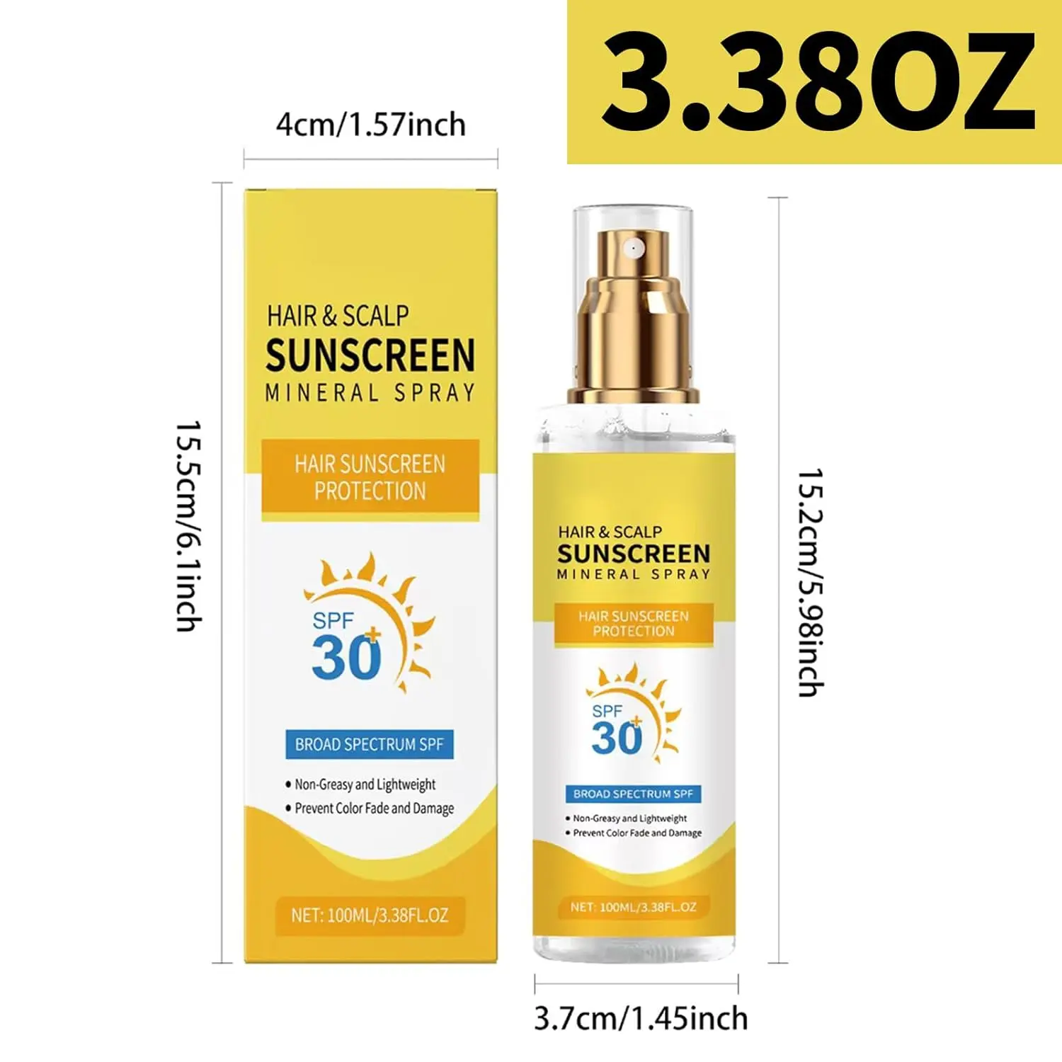This lightweight hair sunscreen spray with coconut oil protects hair and scalp from sun damage, prevents color fading, and provides deep hydration for all hair types.