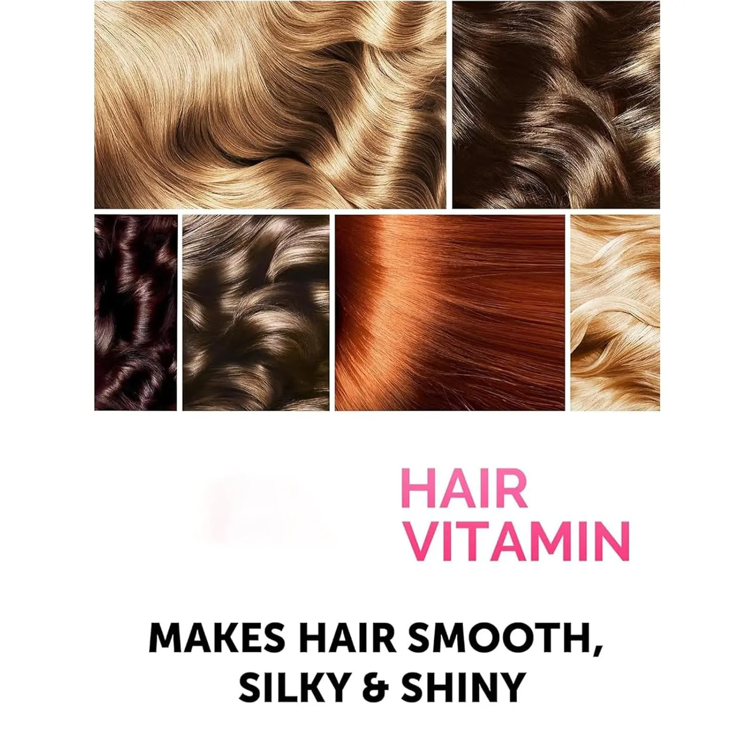 Hair treatment serum oil capsules enriched with argan, macadamia, avocado oil, and vitamins to repair, moisturize, and strengthen damaged hair for all hair types.