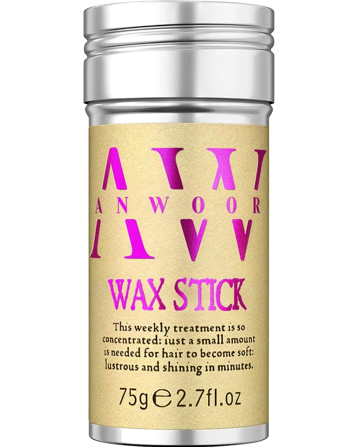 AnWoor hair wax stick creates sleek buns and smooths flyaways for dance, ballet, and everyday styles on all hair types.