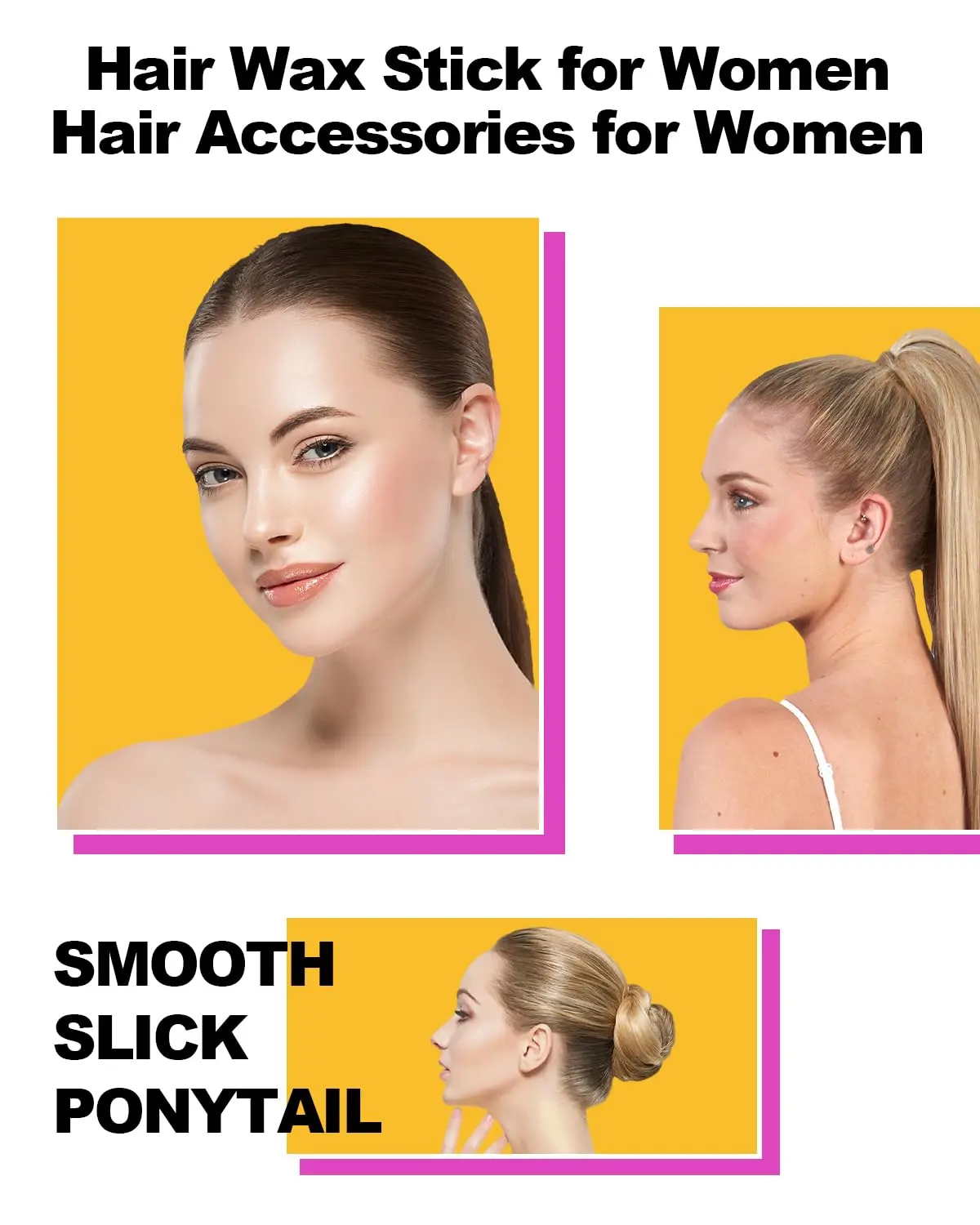 AnWoor hair wax stick creates sleek buns and smooths flyaways for dance, ballet, and everyday styles on all hair types.